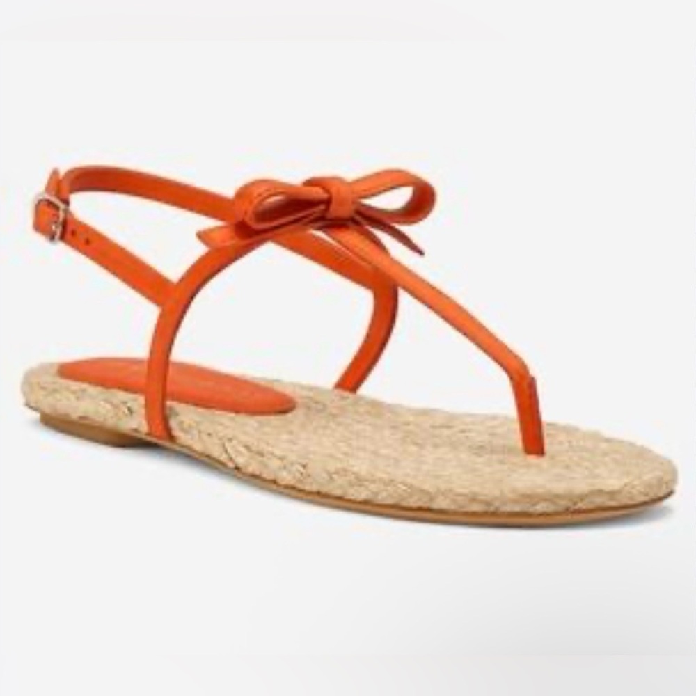 Stuart Weitzman Felicity slingback espadrille Orange sandals NWT Size 9.5